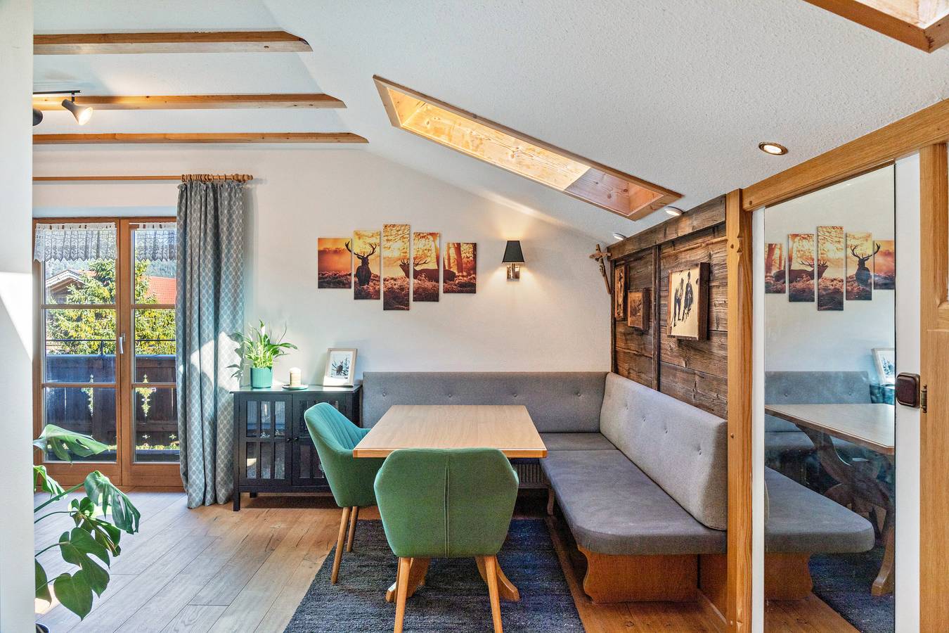 Ganze Wohnung, Apartment 'Herzogstand' mit Bergblick, Balkon und Wlan in Krün, Bayerische Alpen