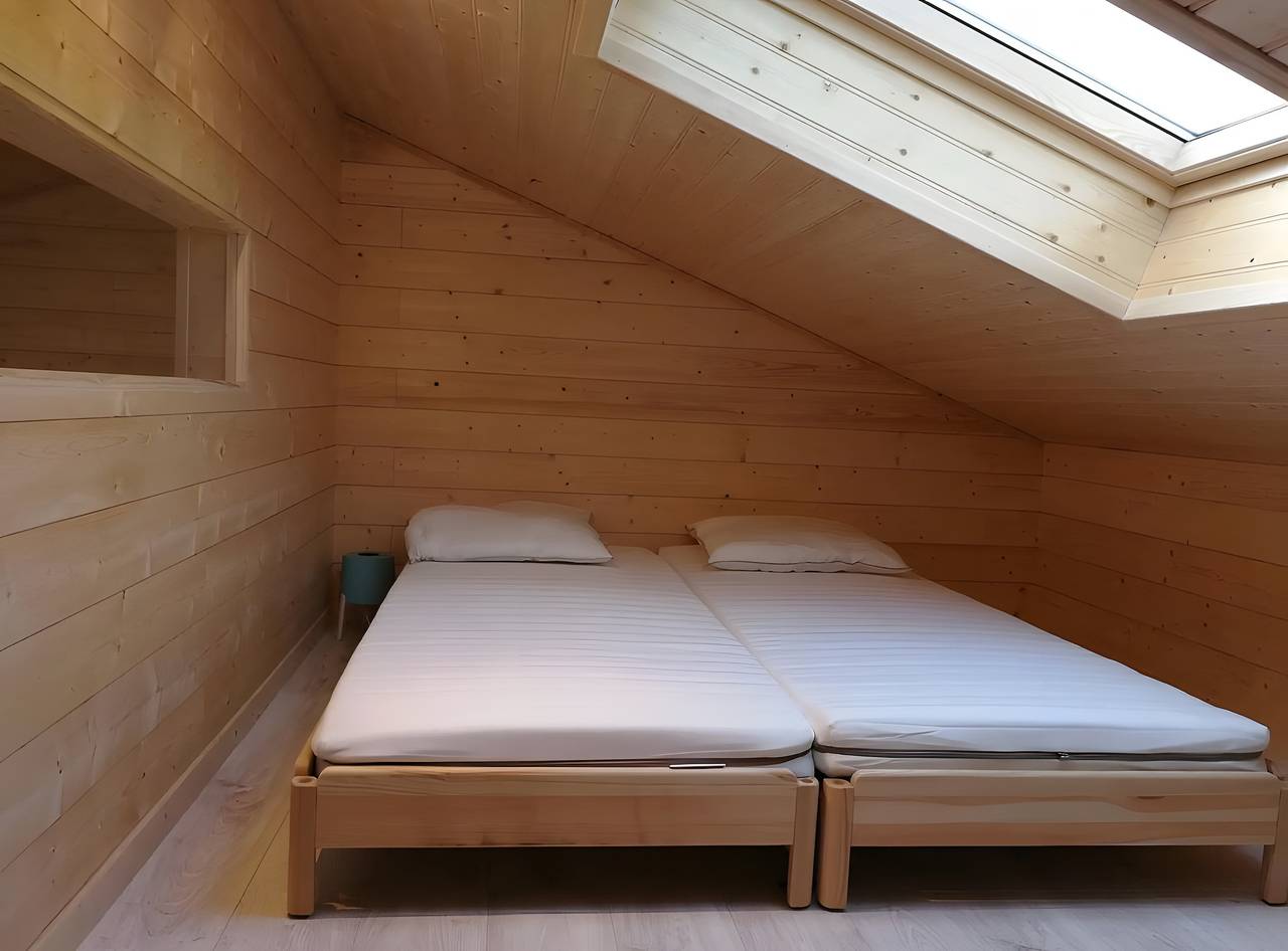 Maison de vacances « La Cabane 2 - Bassin d’Arcachon » avec piscine partagée et jardin privé in Gujan-Mestras, Région d'Arcachon