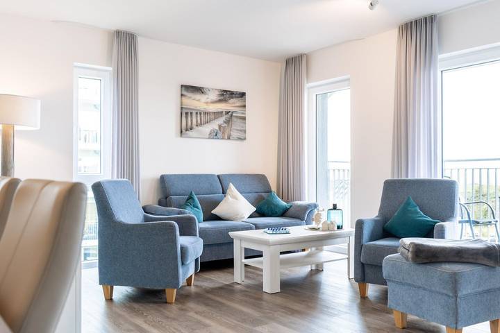 Ferienwohnung für 4 Personen, mit Balkon und Sauna sowie Ausblick in Schillig - 3