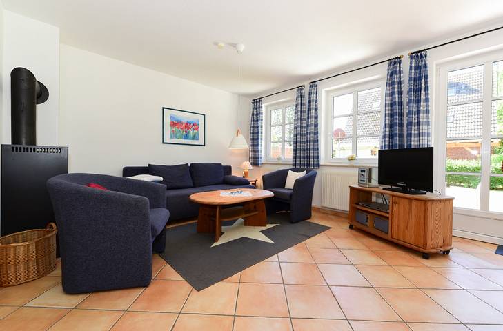 Ferienhaus mit Meerblick für 6 Personen, mit Garten und Balkon, kinderfreundlich auf Föhr - 3