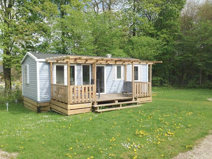 Camping pour 6 personnes, avec terrasse ainsi que jardin et piscine au Danemark - 3