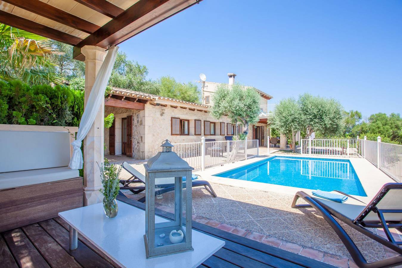 Sa Font - Ferienhaus mit privaten Pool in Petra. Wifi gratis in Petra (Mallorca), Mallorca Inselmitte