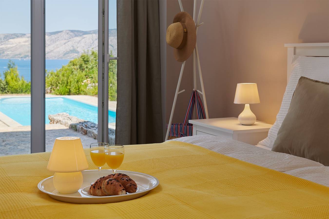 Beautiful 3-bedroom villa Susanna with private pool and sea view in Stari Grad, Hvar