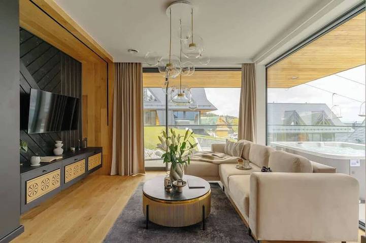 Dom dla 8 osób, z jacuzzi i balkon w Kościelisko