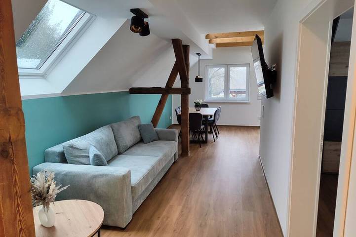 Ferienwohnung für 6 Personen, mit Balkon und Garten in Groß Düben