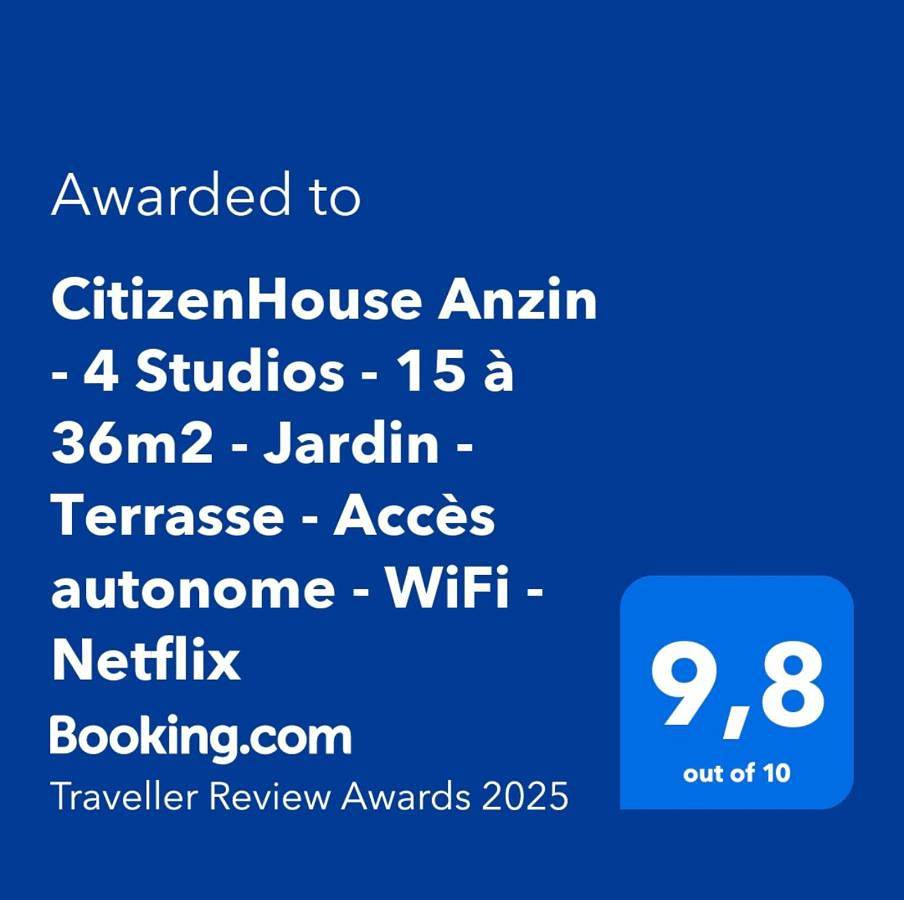 Appartement entier, Citizenhouse Anzin - 4 Studios - 15 à 36m2 - Jardin - Terrasse - Accès autonome - Wifi - Netflix in Anzin, Région de Valenciennes