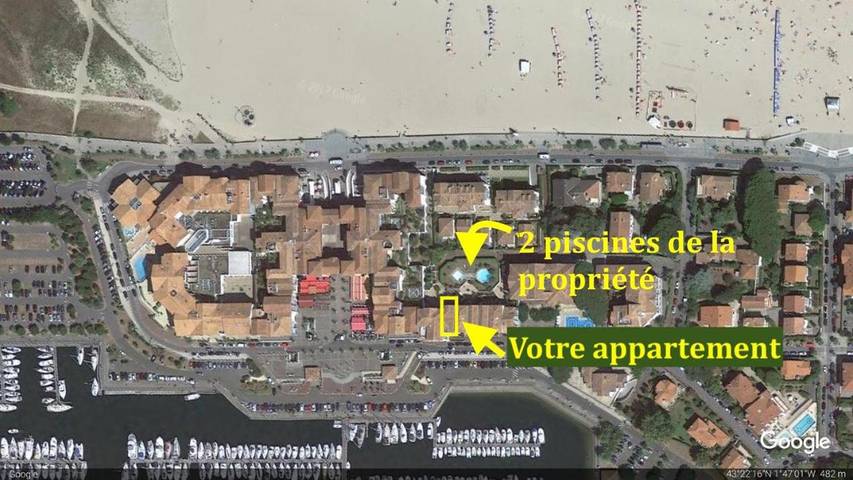 Gîte pour 6 personnes, avec vue ainsi que jardin et piscine dans Casino d'Hendaye - 3