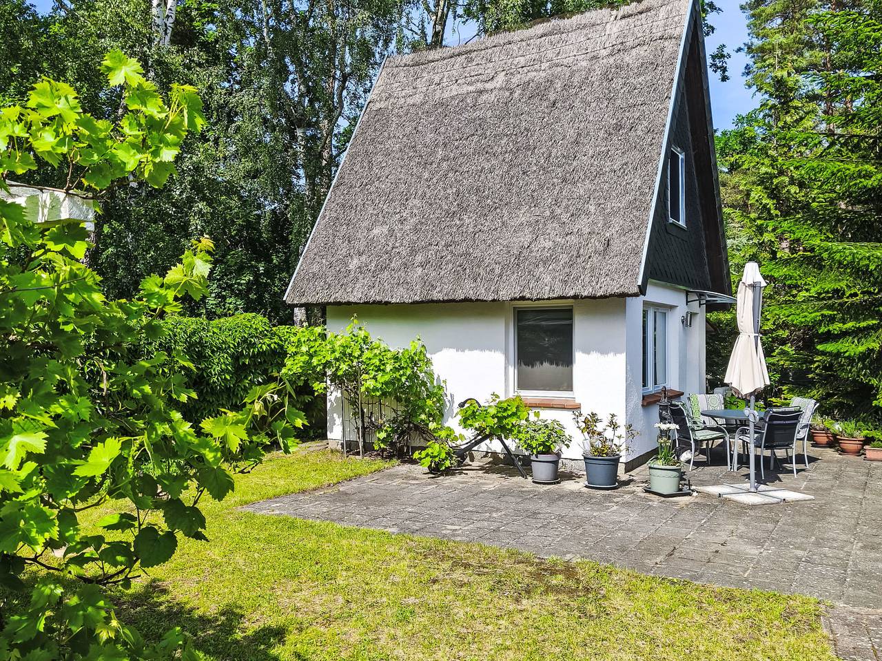 Reetgedecktes Haus in Karlshagen, Usedomer Norden