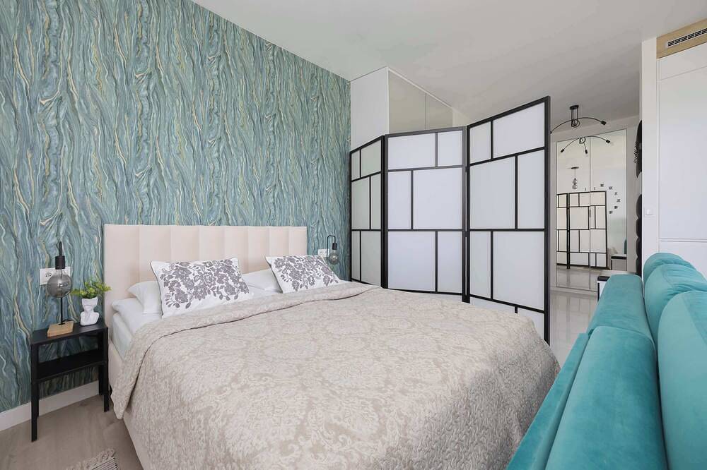 Ganze Wohnung, Modernes Studio mit Terrasse | Swimmingpool und Parkplatz in Masowien