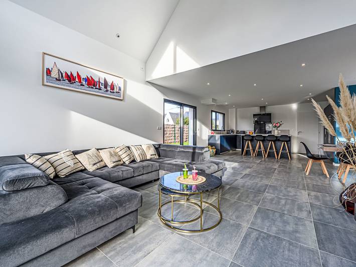 Location de vacances pour 8 personnes, avec jardin, animaux acceptés dans Plage Du Petit Rohu Saint Pierre Quiberon - 3