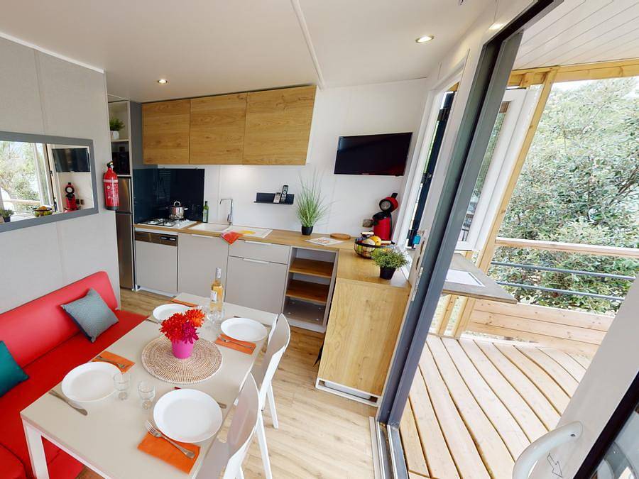 Campasun Etang De La Bonde - Mobilheim 4 personen - Cottage Premium - 27m² - 2 Zimmer in Etang de la Bonde, Cabrières-d'Aigues
