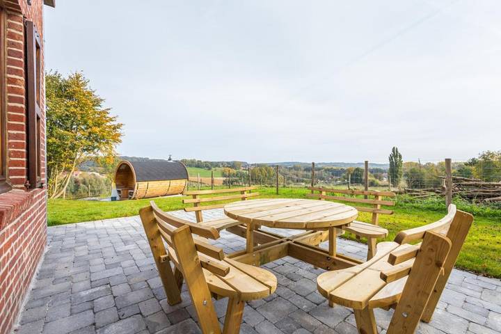 Location de vacances pour 8 personnes, avec jardin ainsi que sauna et vue à Ellezelles - 4