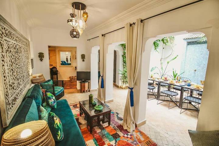 Riad pour 8 personnes, avec piscine ainsi que vue et jardin dans Jemaa el-Fnaa - 4