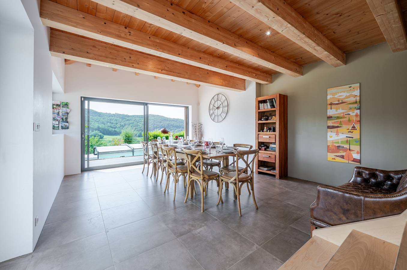 Villa 'La Quintessence' con vistas a la montaña, Wi-Fi y aire acondicionado in Nonglard, Región de Annecy