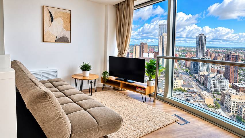 Studio entier, Skyline Rotunda City Apartment I Bullring in Birmingham, Région de Birmingham