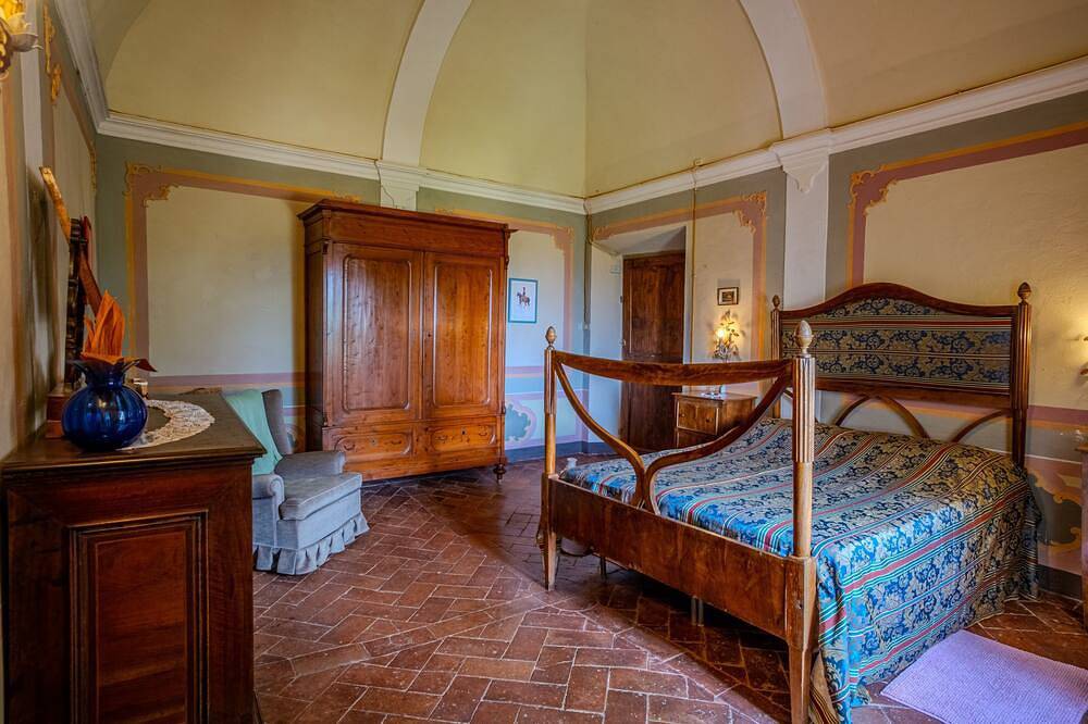 Montelifré Castle in San Giovanni d'Asso, Montalcino