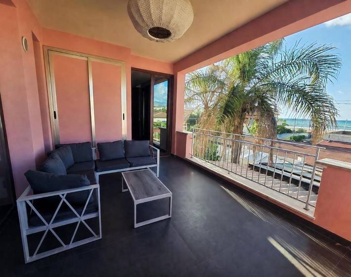 Villa per 5 persone, con balcone e panorama a Balestrate
