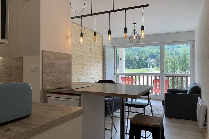 Appartement entier, T3 avec 2 chambres, grand balcon au calme refait à neuf et bien équipé in Corrençon-en-Vercors, Parc naturel régional du Vercors
