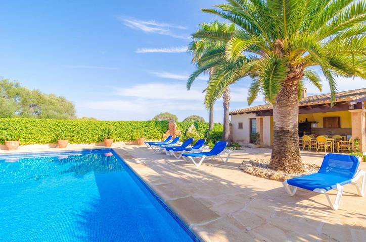 Can Puça - Ferienhaus mit privaten Pool in Santanyí. WiFi gratis in Santanyí, Mallorca Süden