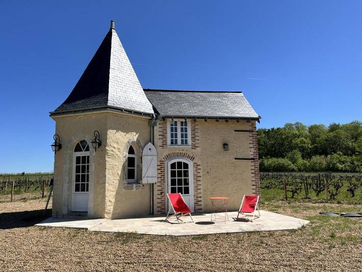 Maison de vacances pour 2 personnes, avec Terrasse ainsi que Jardin et Vue à Marçon