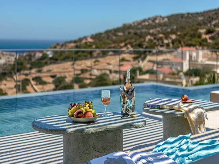 Vakantiehuis voor 4 personen, met Uitzicht op zee en Terras op Karpathos