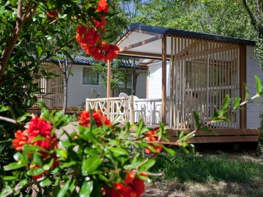 Camping Sites et Paysages - Le Petit Bois - Chalet 5 personen - Komfort Kirsche in Ruoms, Ardèche