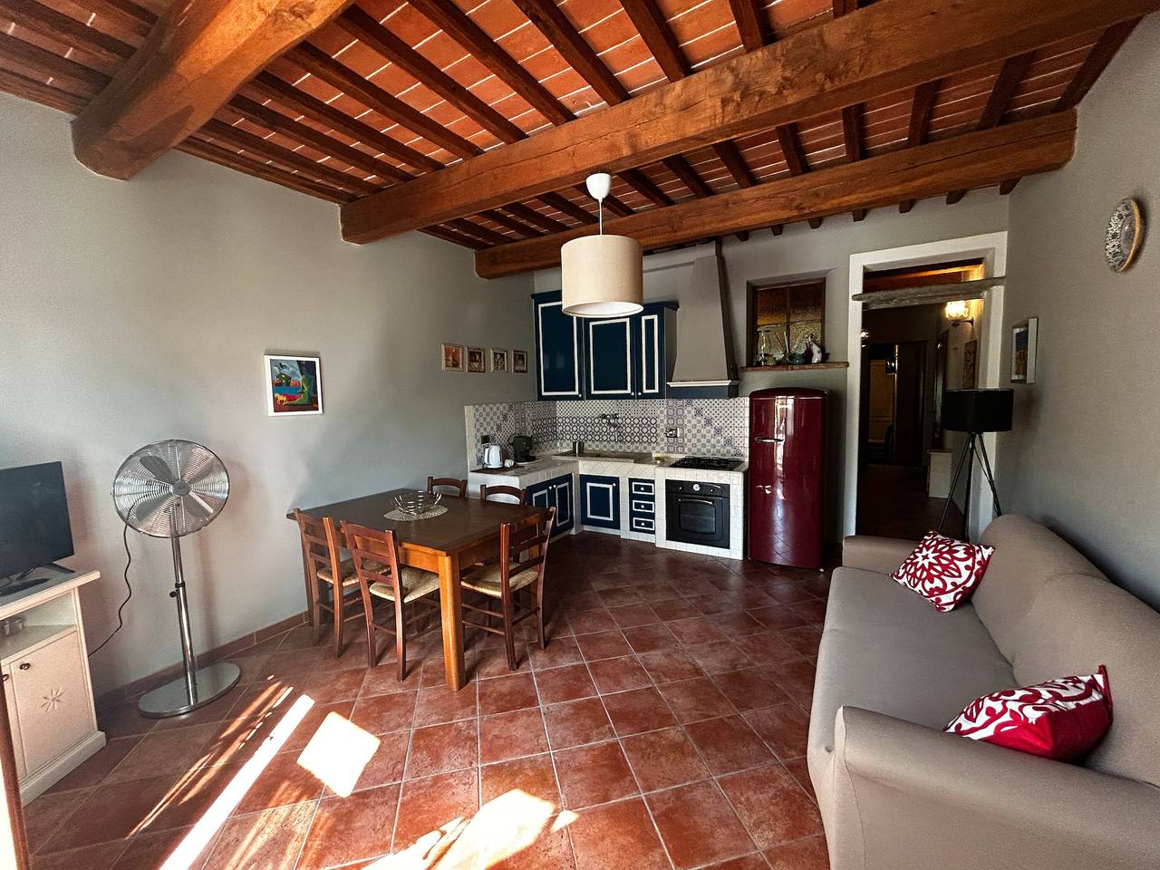 Ganze Wohnung, Apartment 'Rustico Con Piscina' mit Gemeinschaftspool, privatem Garten und Wlan in San Miniato, Pisa Provinz