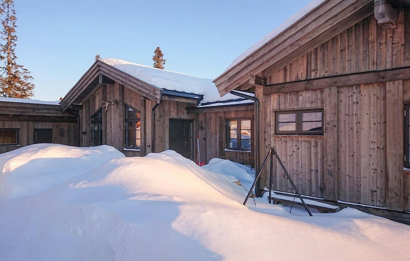 Feriehus for 15 personer med terrasse in Norefjell, Krødsherad 