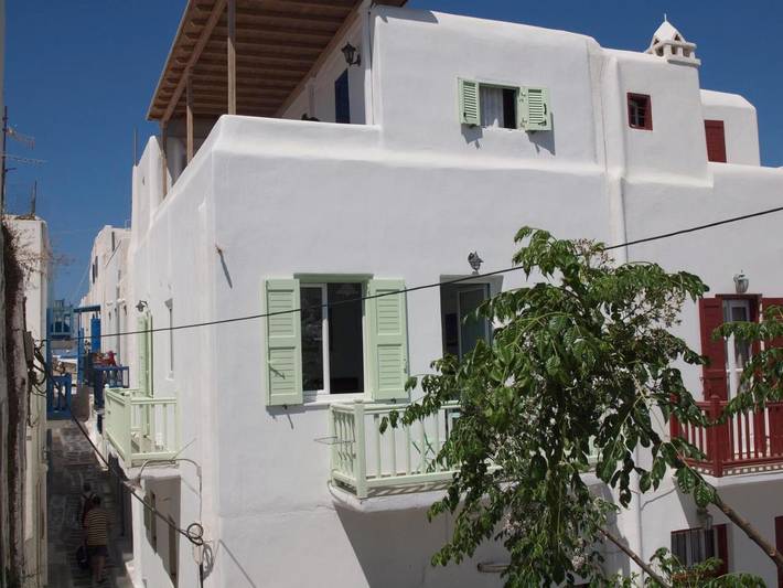 Maison d’hôte pour 2 personnes, avec vue et balcon dans Mykonos