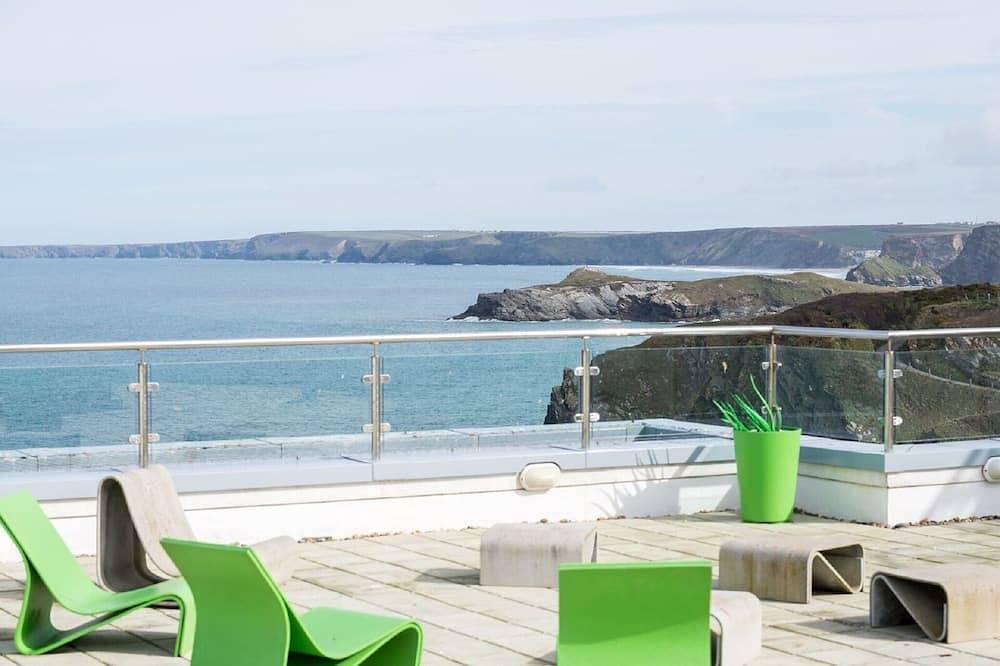 Apartamento entero, Impresionante apartamento en lo alto de un acantilado con impresionantes vistas al mar \"Wow\" con vistas a la playa in Newquay, Cornualles