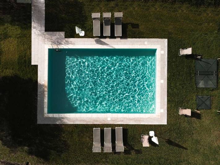Casa rural para 8 personas, con piscina y jardín en Siena