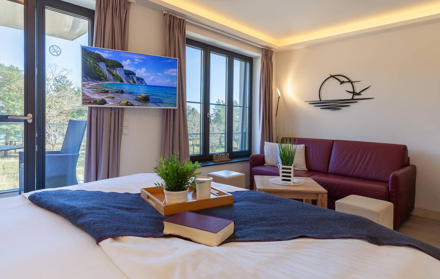 Ganze Ferienwohnung, Gemütliche Binzer Wohnung mit Terrasse und TV - 600m zum Strand in Strand Prora, Binz