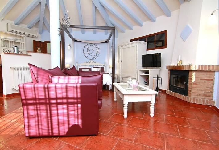 Hel enrumslägenhet, Studio för 2 Personer med trädgård in Montecorto, Andalusien