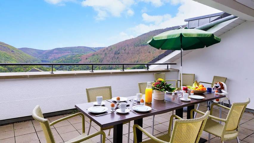 Ferienhaus für 10 Personen, mit Pool und Whirlpool sowie Balkon und Sauna in Heimbach