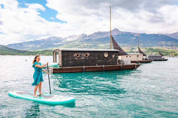 Bateau pour 5 personnes, avec jardin ainsi que vue sur le lac et vue, animaux acceptés en Provence-Alpes-Côte d'Azur - 2