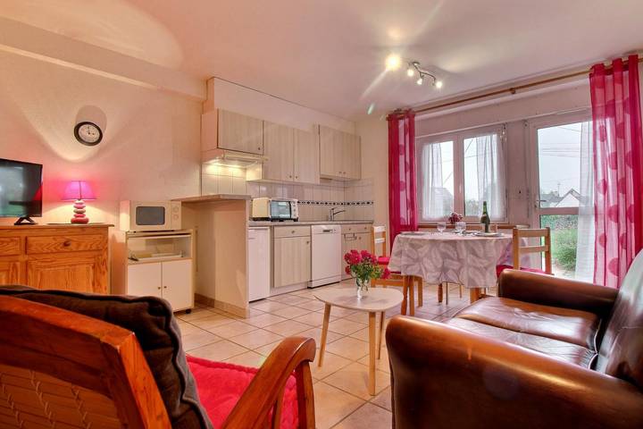 Gîte pour 2 personnes, avec Terrasse et Jardin dans Plage Pen Boc H Arradon