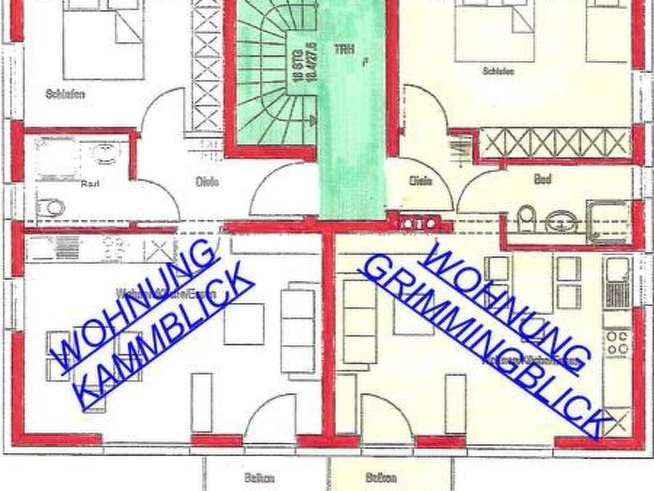 Ganze Wohnung, Kammblick in Bad Mitterndorf in Bad Mitterndorf, Totes Gebirge