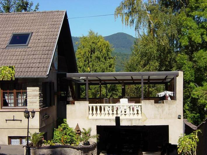 Location de vacances pour 8 personnes, avec bassin pour enfant ainsi que terrasse et vue, animaux acceptés à Muhlbach-sur-Bruche