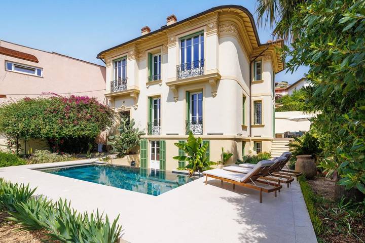 Maison d’hôte pour 6 personnes, avec piscine ainsi que jardin et vue, animaux acceptés à Nice