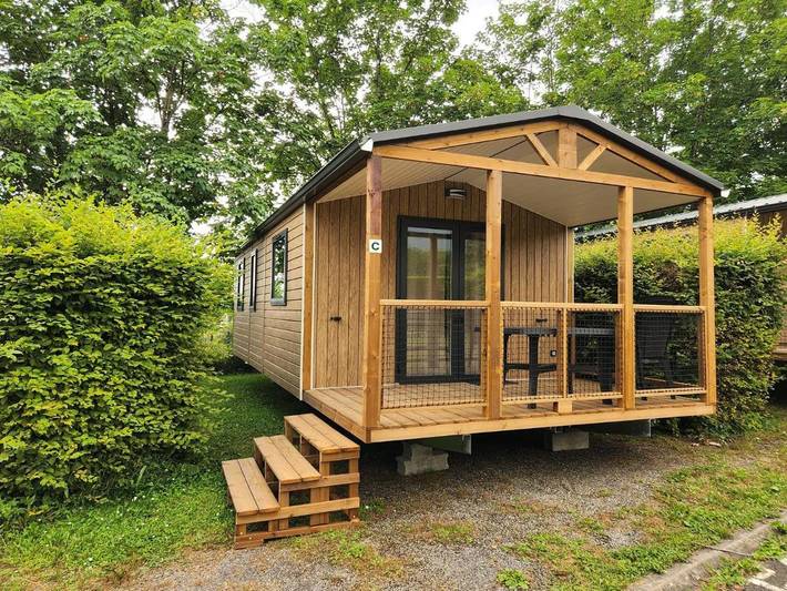 Camping pour 2 personnes, avec Terrasse ainsi que Jardin et Vue