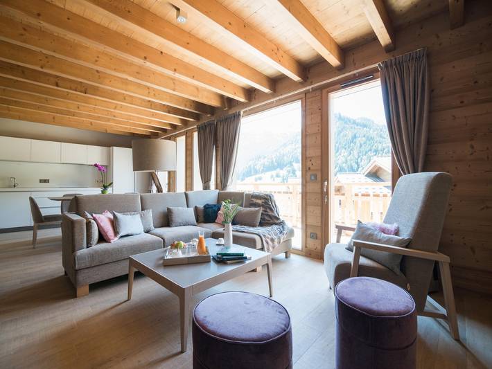 Chalet pour 9 personnes, avec balcon, adapté aux familles à Praz-sur-Arly