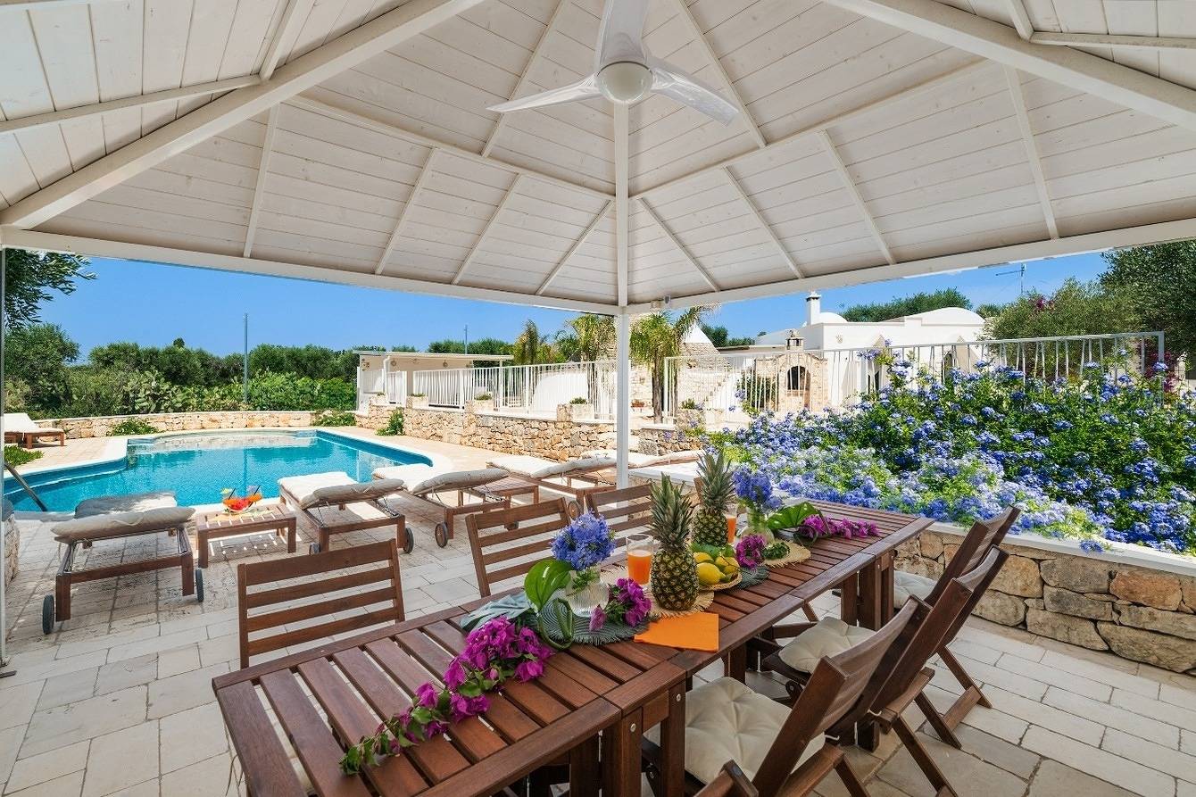 Borgo Marianna heated pool in San Michele Salentino, Salento