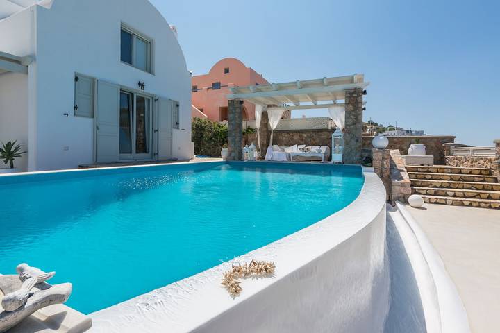 Villa pour 10 personnes, avec jardin ainsi que jacuzzi et terrasse à Santorin - 4