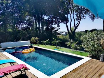 Maison d’hôte pour 2 personnes, avec terrasse ainsi que piscine et jardin en Seine-Maritime