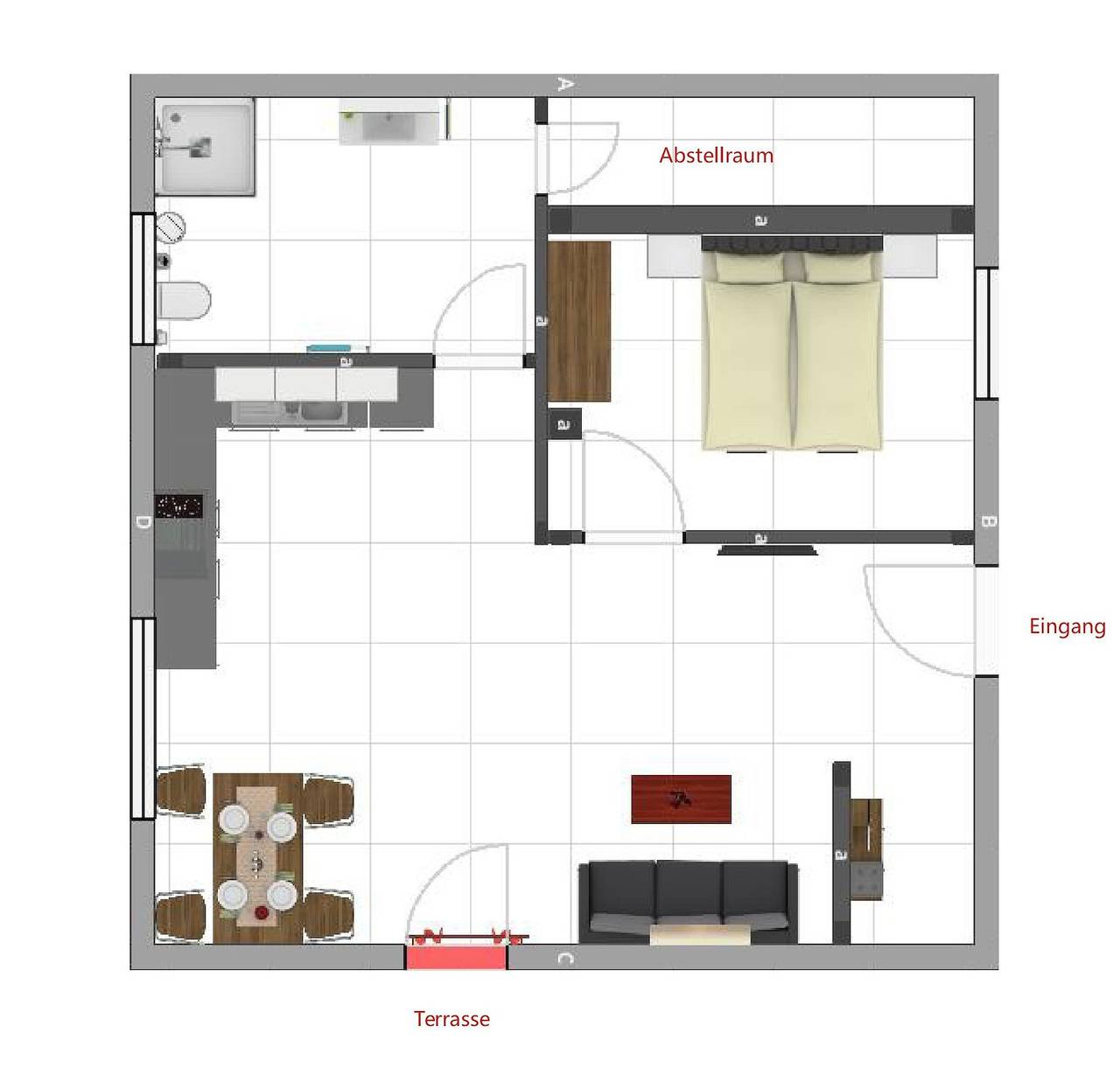 Ganze Wohnung, "Ferienhaus Waldherr - Fewo für 2 Pers." mit privater Terrasse, Gemeinschaftsgarten und Wlan in Waging am See, Rupertiwinkel