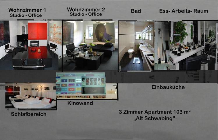 Ferienwohnung für 5 Personen, mit Garten und Ausblick in München Schwabing - 3