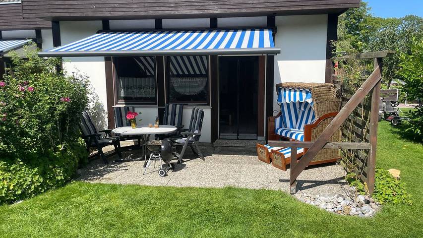 Ferienwohnung für 4 Personen, mit Terrasse und Garten, kinderfreundlich in Presen