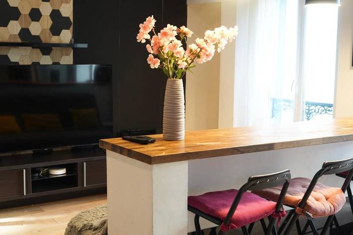 Appartement de vacances pour 5 personnes, avec terrasse et jardin