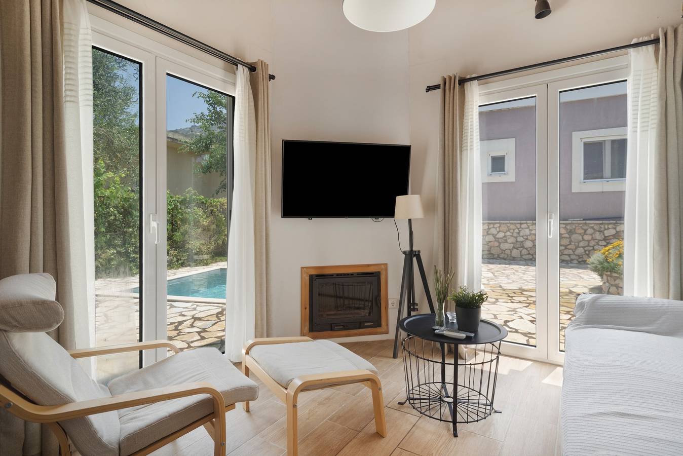 Appartement 'Stathis Suite' avec vue mer, Wi-Fi et climatisation in Exanthia, Grèce