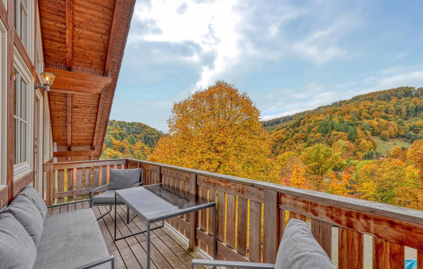 Ganze Ferienwohnung, Gemütliche Wohnung mit Terrasse in der Nähe von Fluss und Stadtzentrum in Stolberg (Harz), Südharz